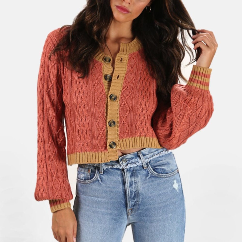 NWT FOR LOVE & LEMONS SIERRA ASYMMETRICAL CARDIGAN